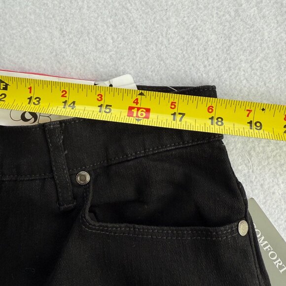 CJ Banks Women Classic Barely Boot Everyday Stretch Black Denim Jeans Sz 16W NWT - Picture 8 of 12